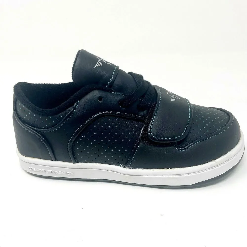 Creative Recreation Cesario Lo Black Teal Perf Toddler Baby Sneakers